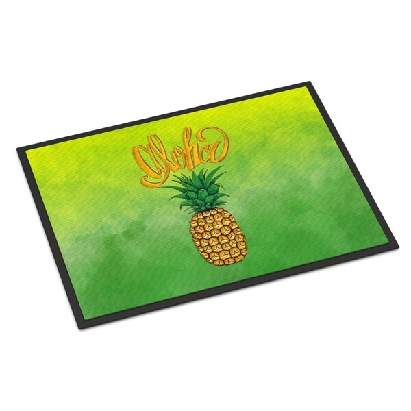 Carolines Treasures 18 x 27 in. Aloha Pineapple Welcome Indoor or Outdoor Mat CA71744 - main